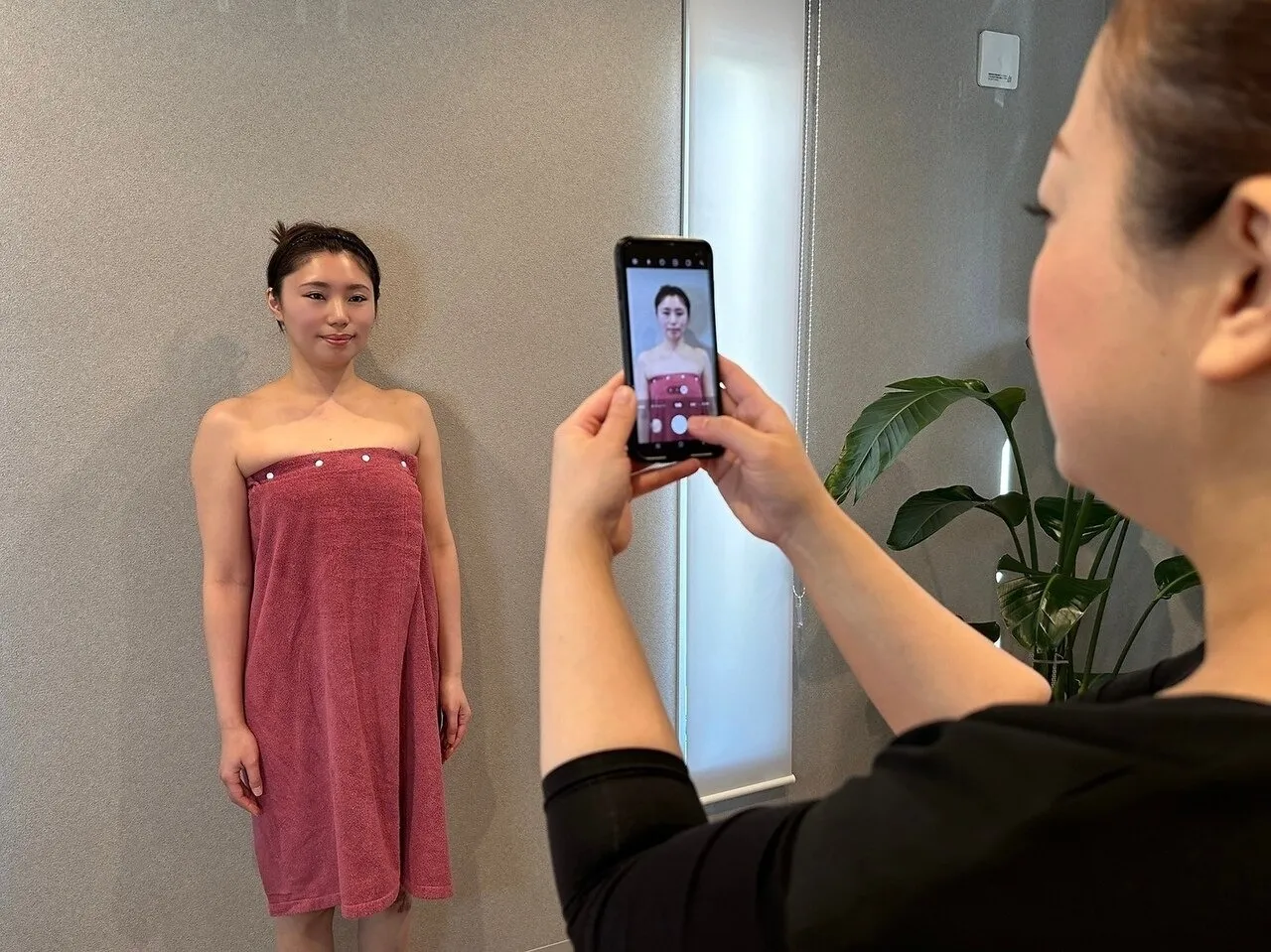 施術前の写真撮影